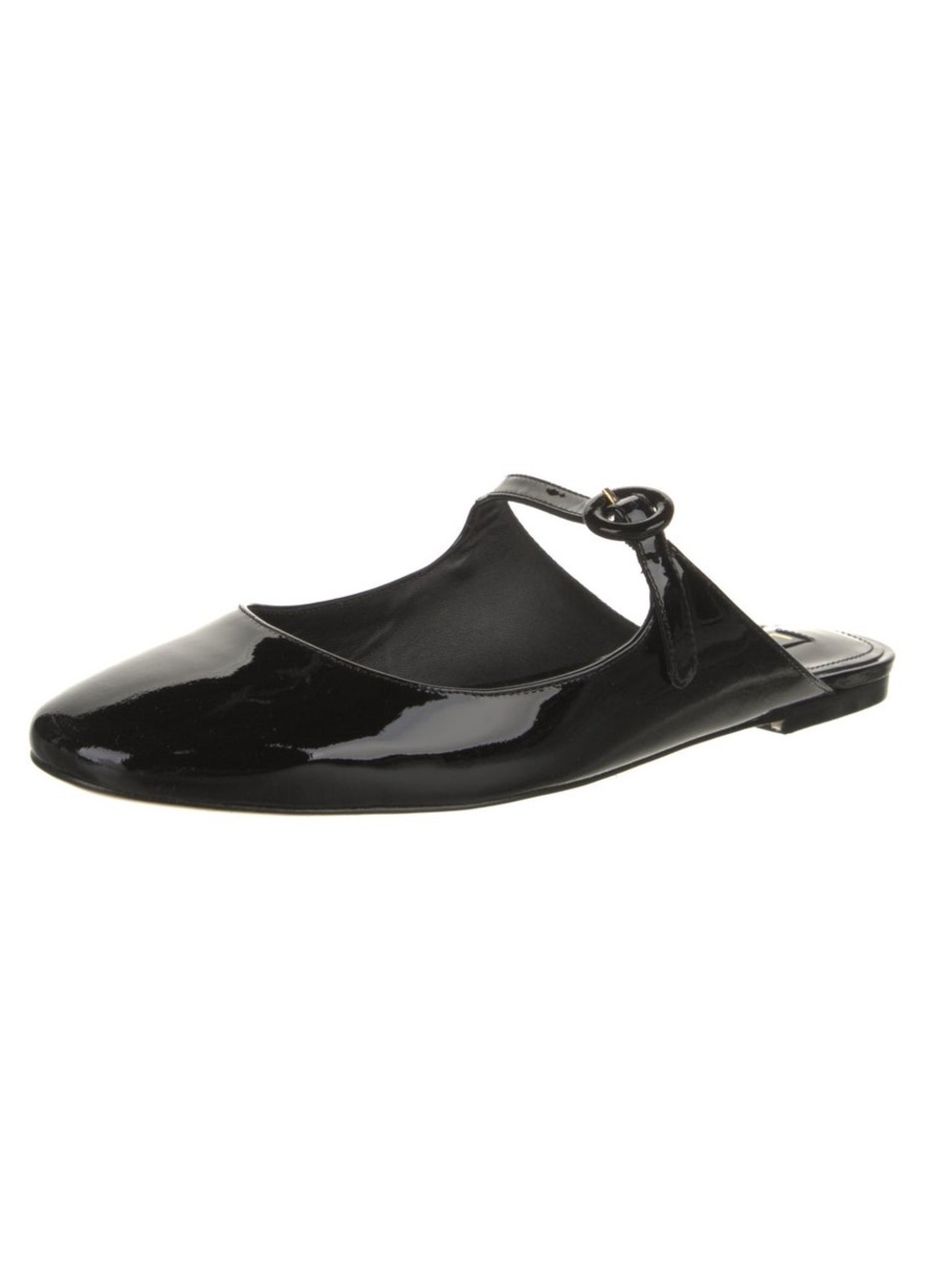 Larroude Patent Leather Mules